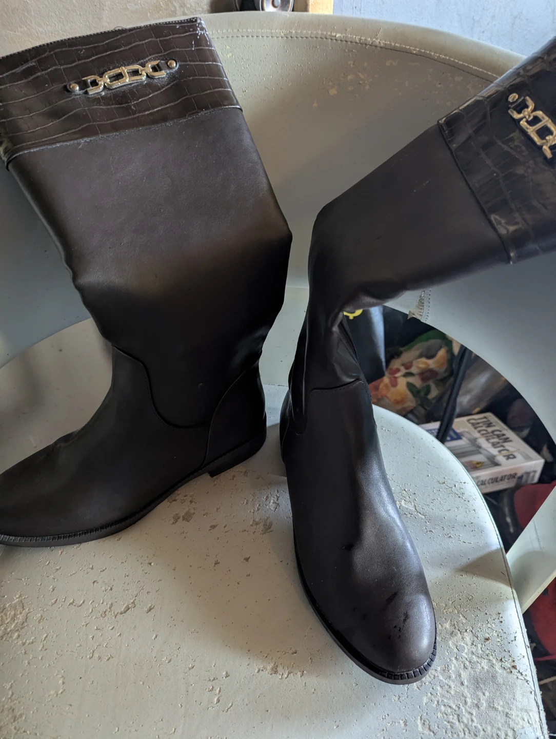 Jones New York Black Knee-High Boots