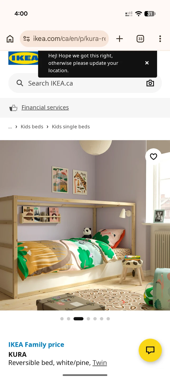 IKEA KURA Kids Reversible Bed - photo 2
