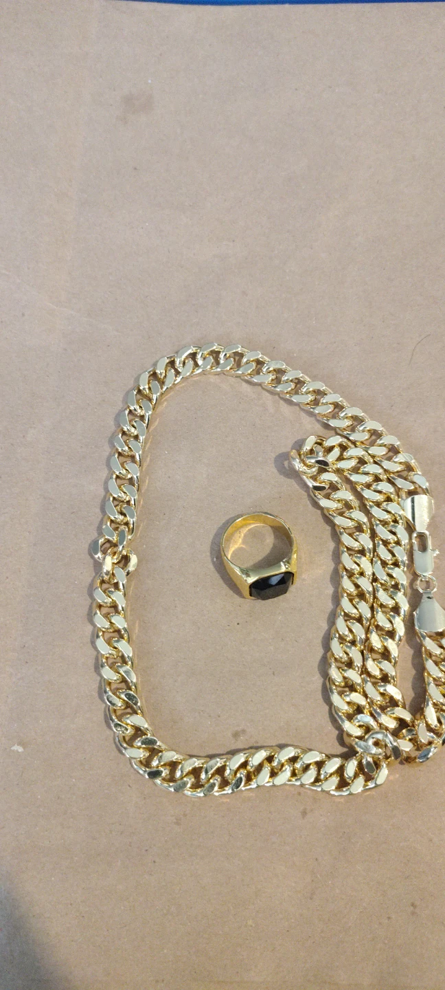 Gold tone Chain and Ring Set - photo 2