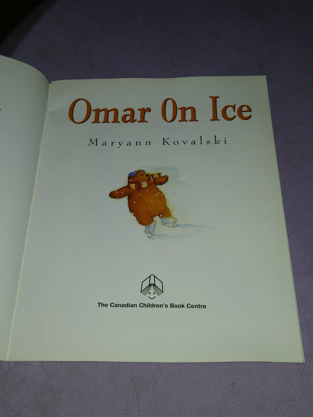Omar On Ice by Maryann Kovalski Children's Book - photo 2