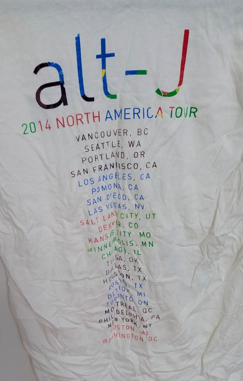 Alt-J "This Is All Yours" 2014 Tour T-Shirt - Men's Medium - photo 4