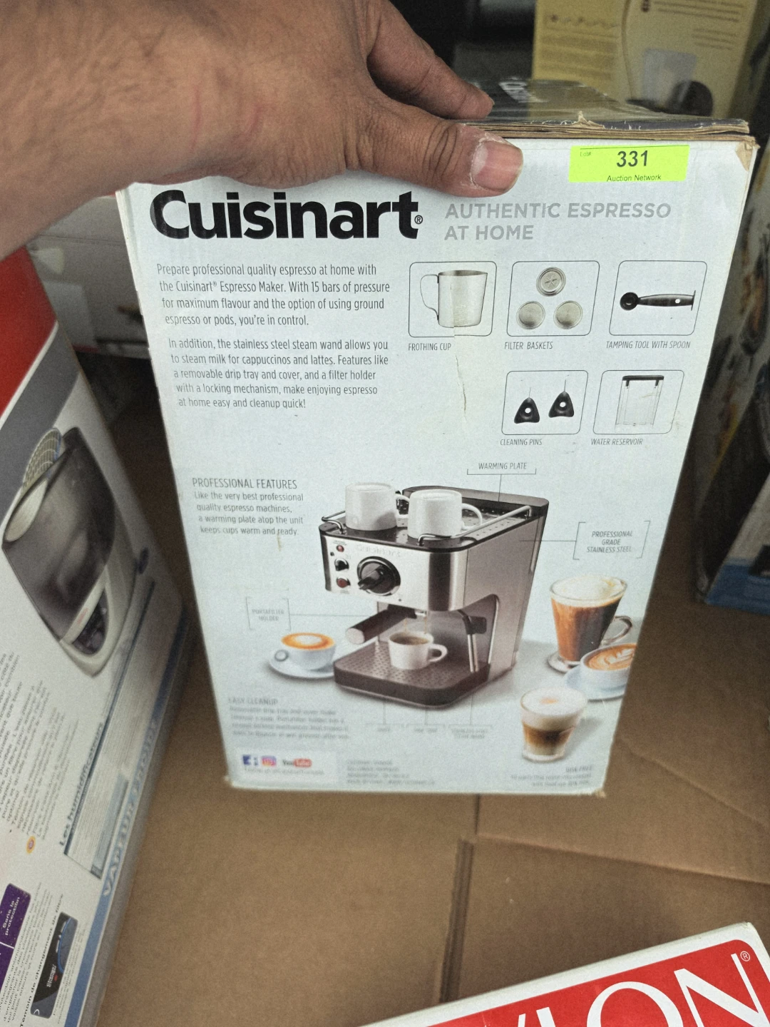 Cuisinart 15-Bar Espresso Maker Cappuccino Latte Machine - photo 2