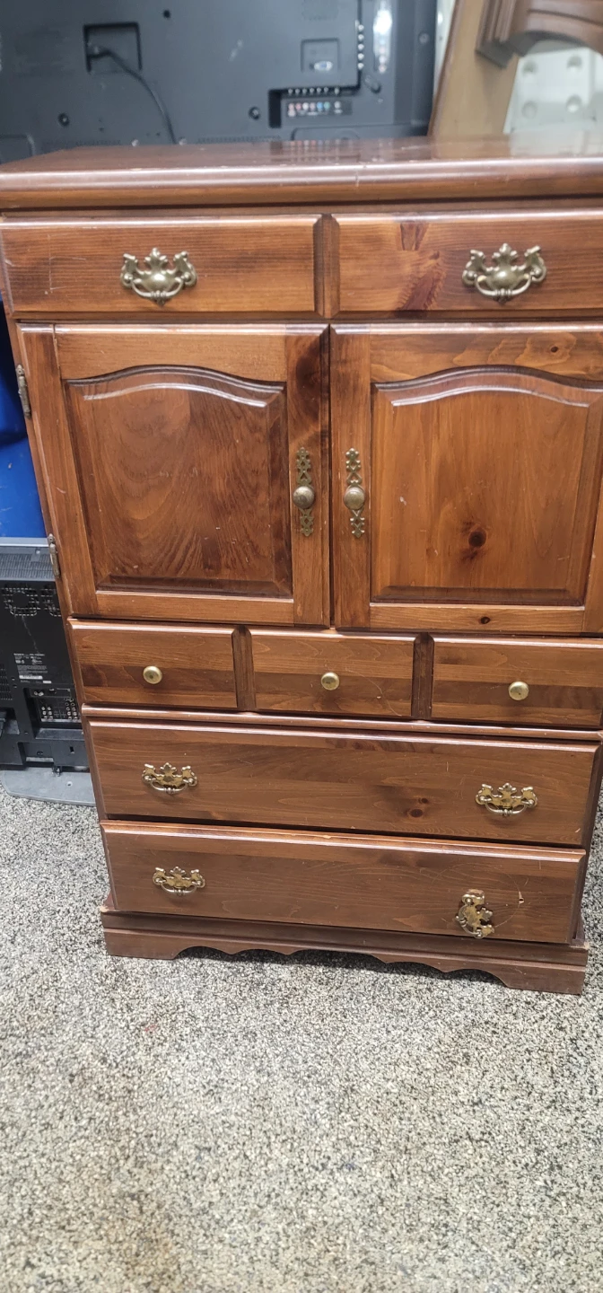Wooden Wardrobe with Drawers - photo 3