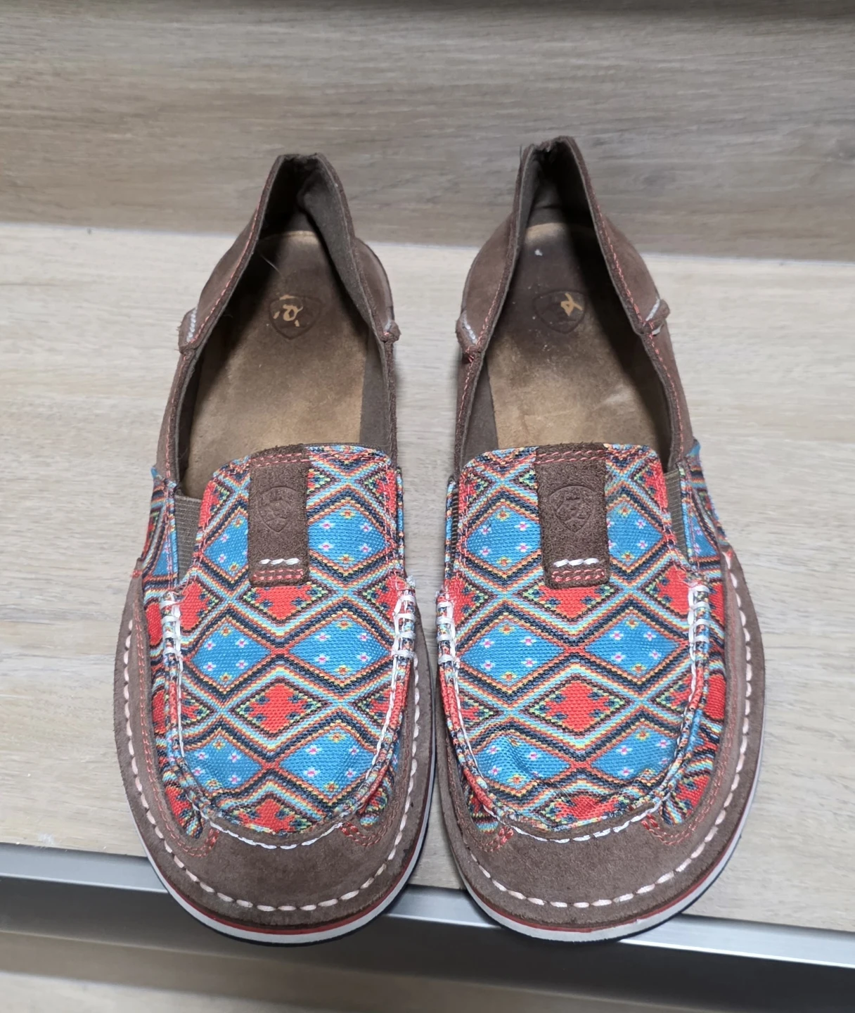 Ariat Cruiser Brown Loafers with Patterned Fabric - photo 2