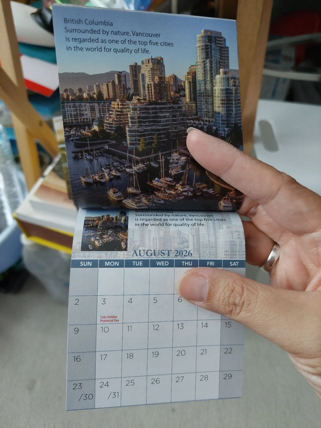 Canada Coast to Coast Mini Calendar & Kitchen Chart - photo 2