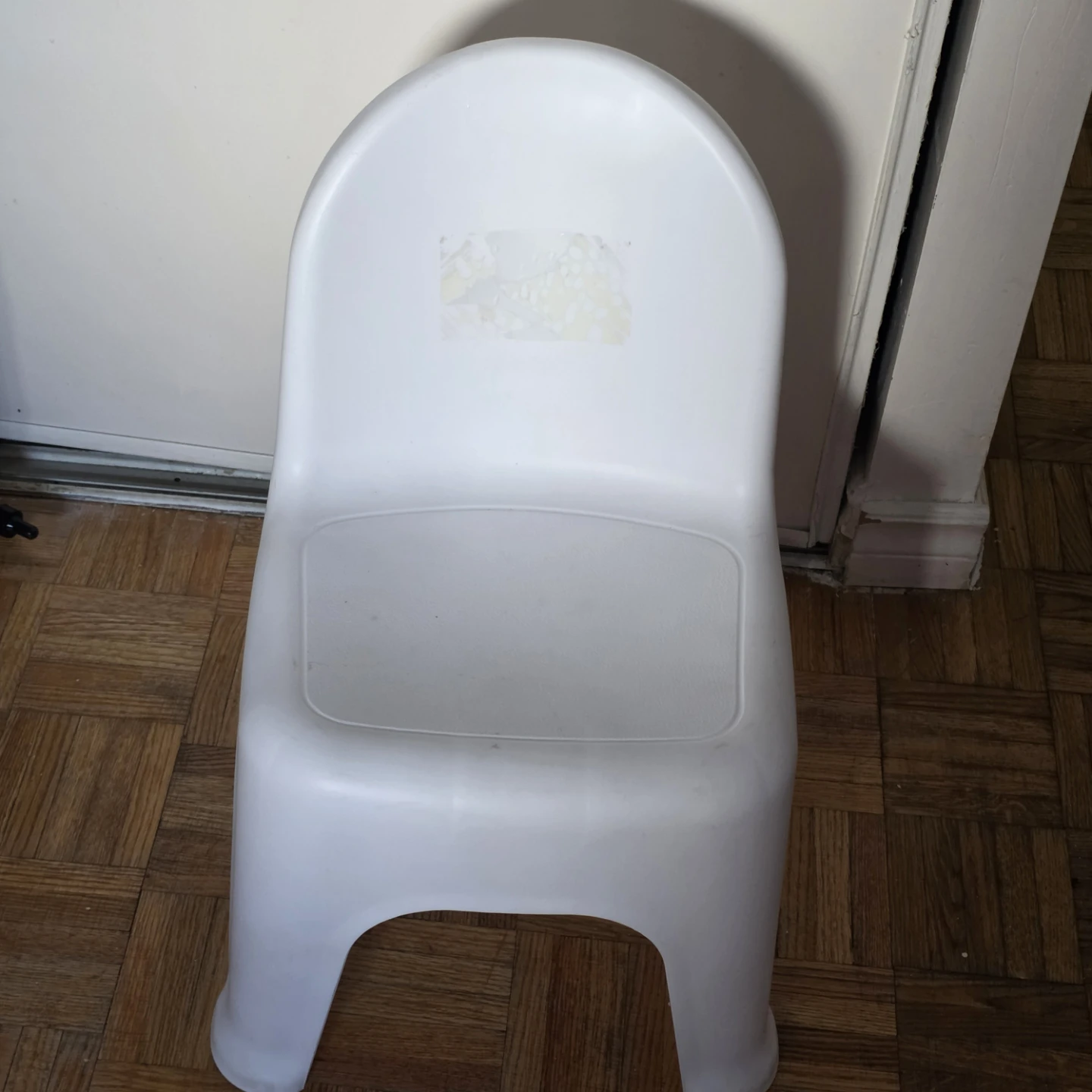 White Plastic Kids Chair