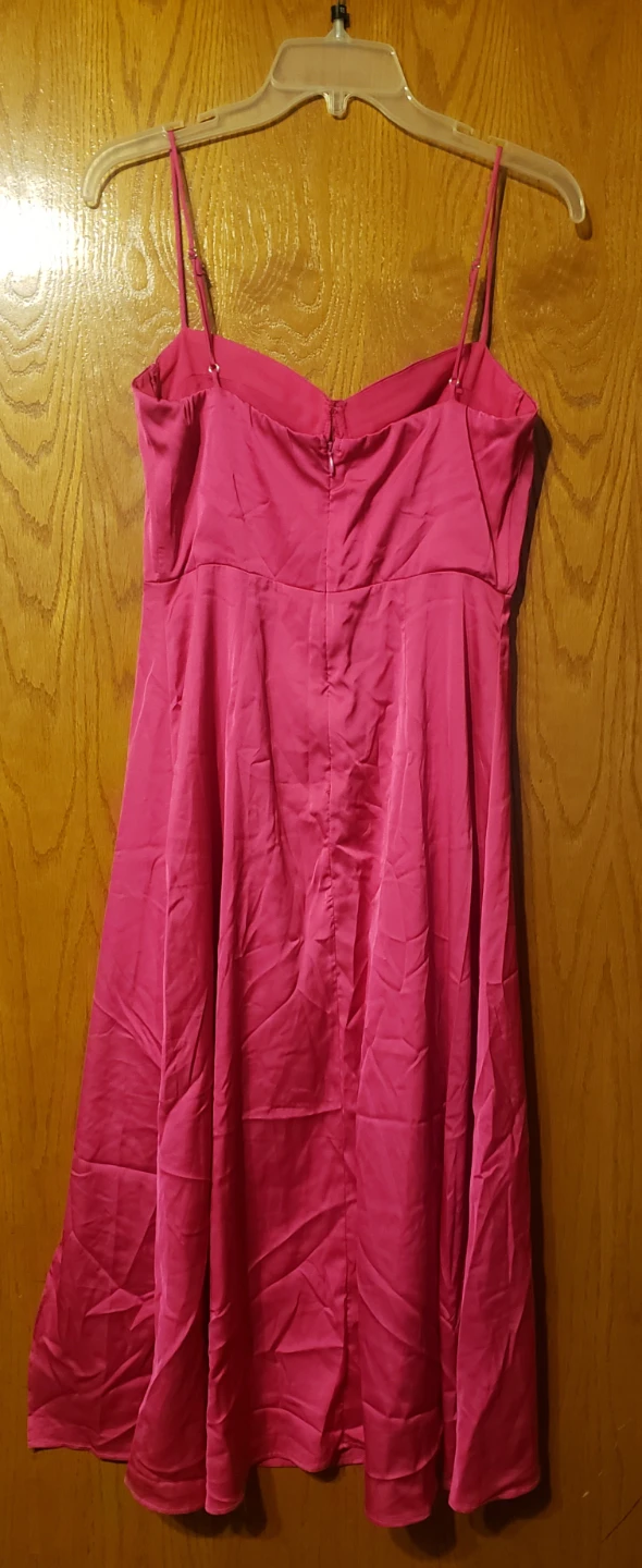ASTR The Label Pink Satin Slip Dress Size M - photo 2