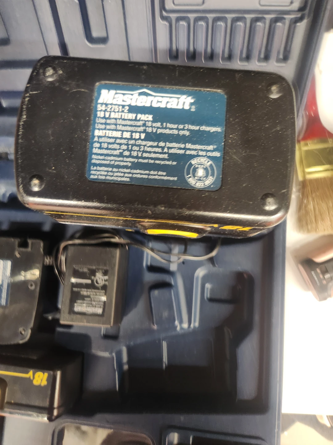 Mastercraft 18V Cordless Drill with Case and Batteries - photo 3