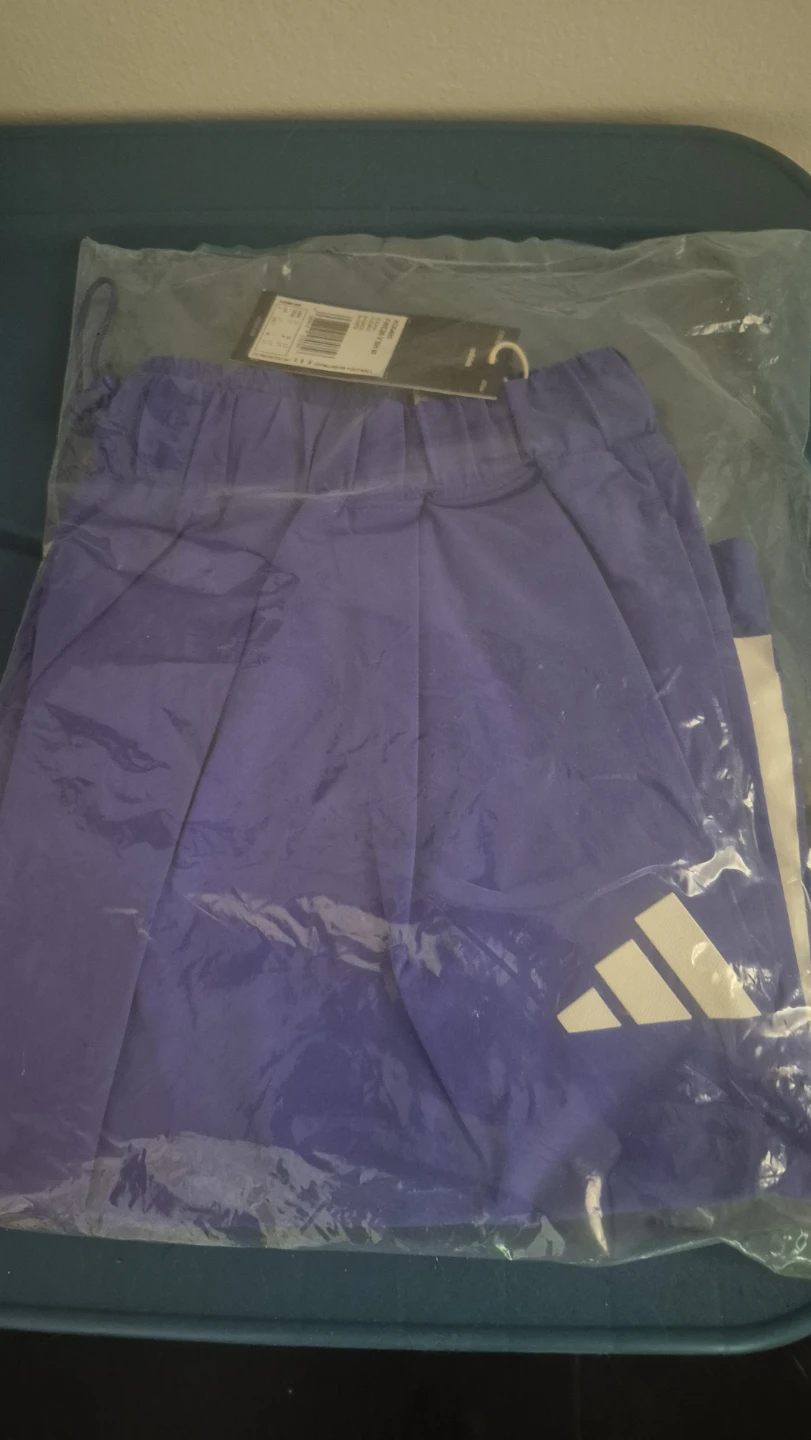 Adidas Large Tall Purple Football Shorts