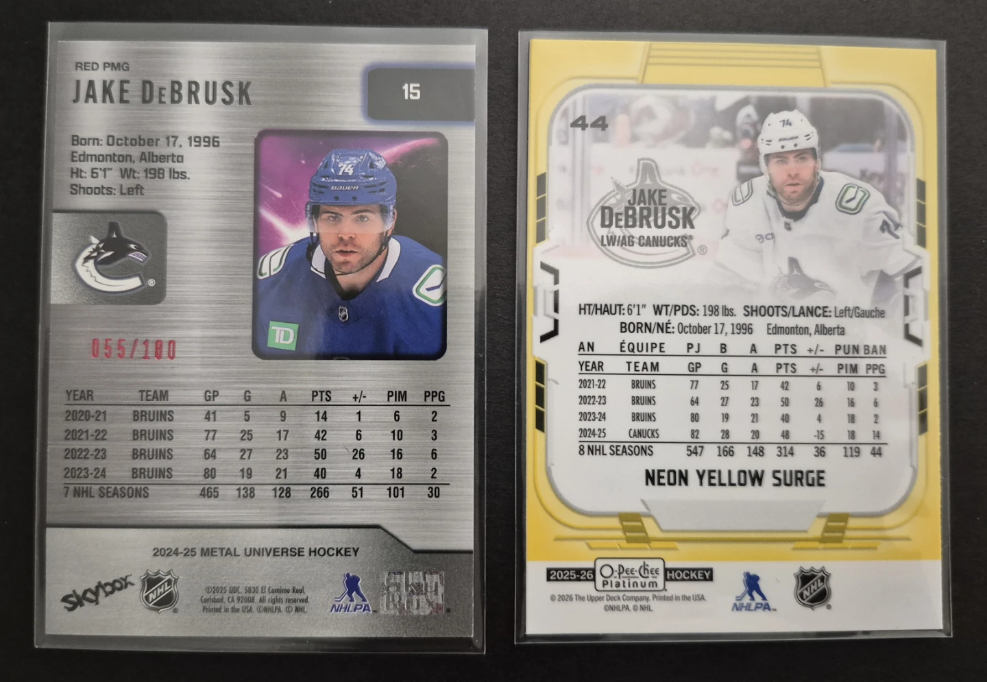 Jake Debrusk Cards - photo 2