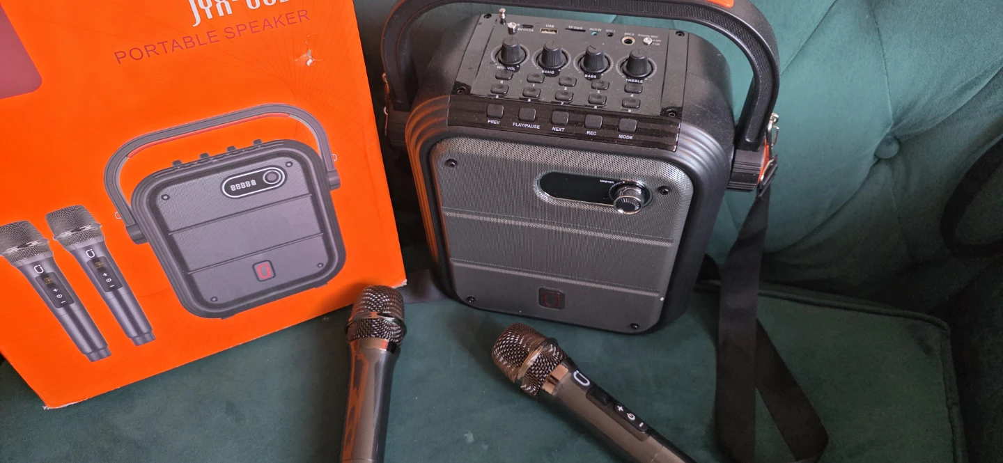 JYX-66BT Portable Speaker with 2 Microphones - photo 2