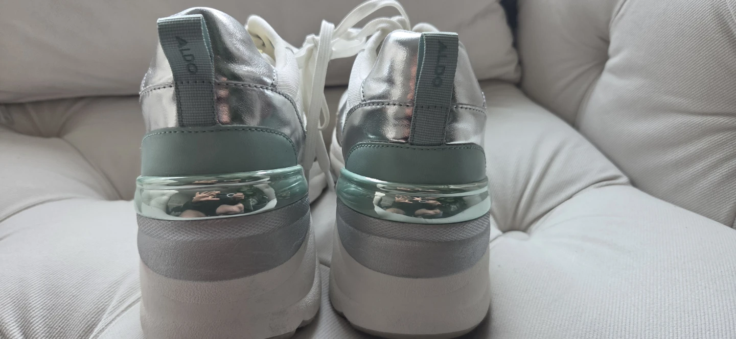 ALDO Women's White & Silver Fashion Sneakers - photo 2