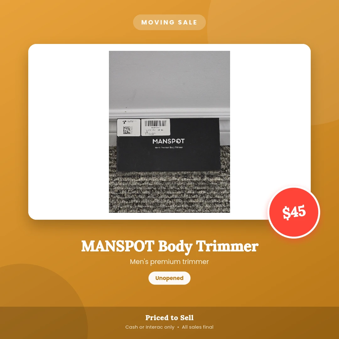 MANSPOT Men's Premium Body Trimmer - Green