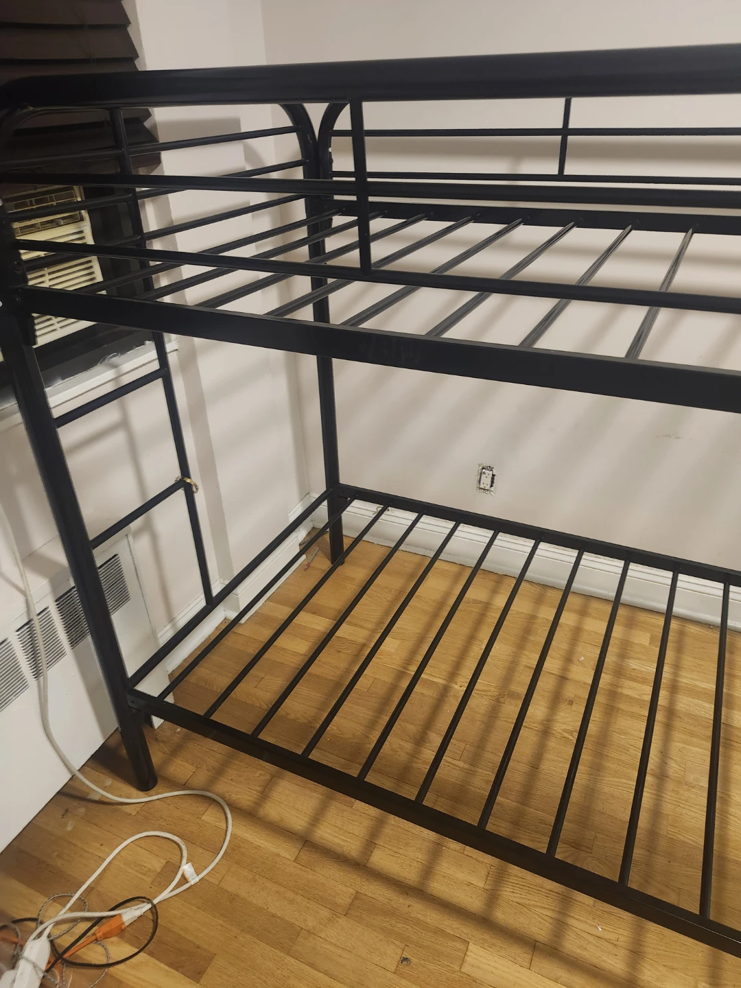 Black Metal Twin Bunk Bed Frame - photo 3