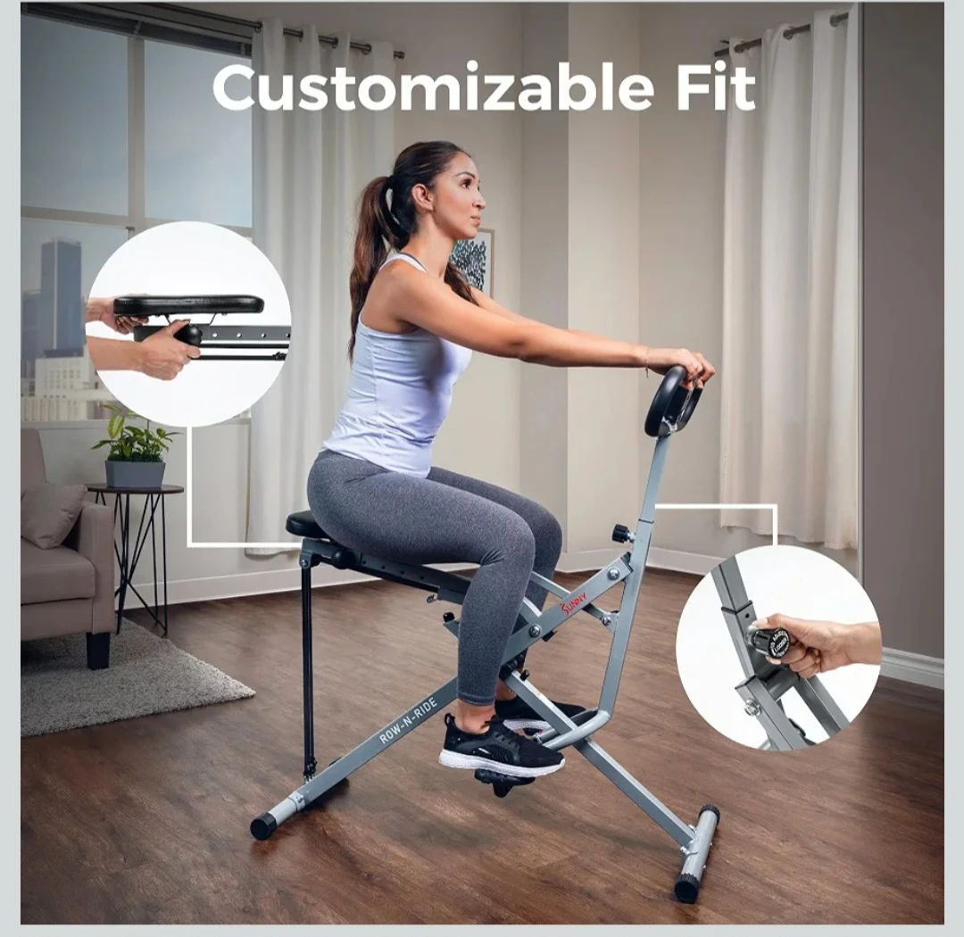 Sunny Health & Fitness Row-N-Ride– New