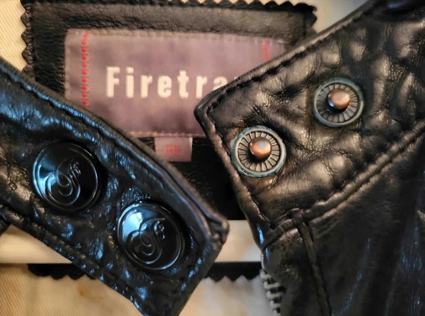 Genuine Leather Jacket Black Firetrap London - Size XS - photo 3