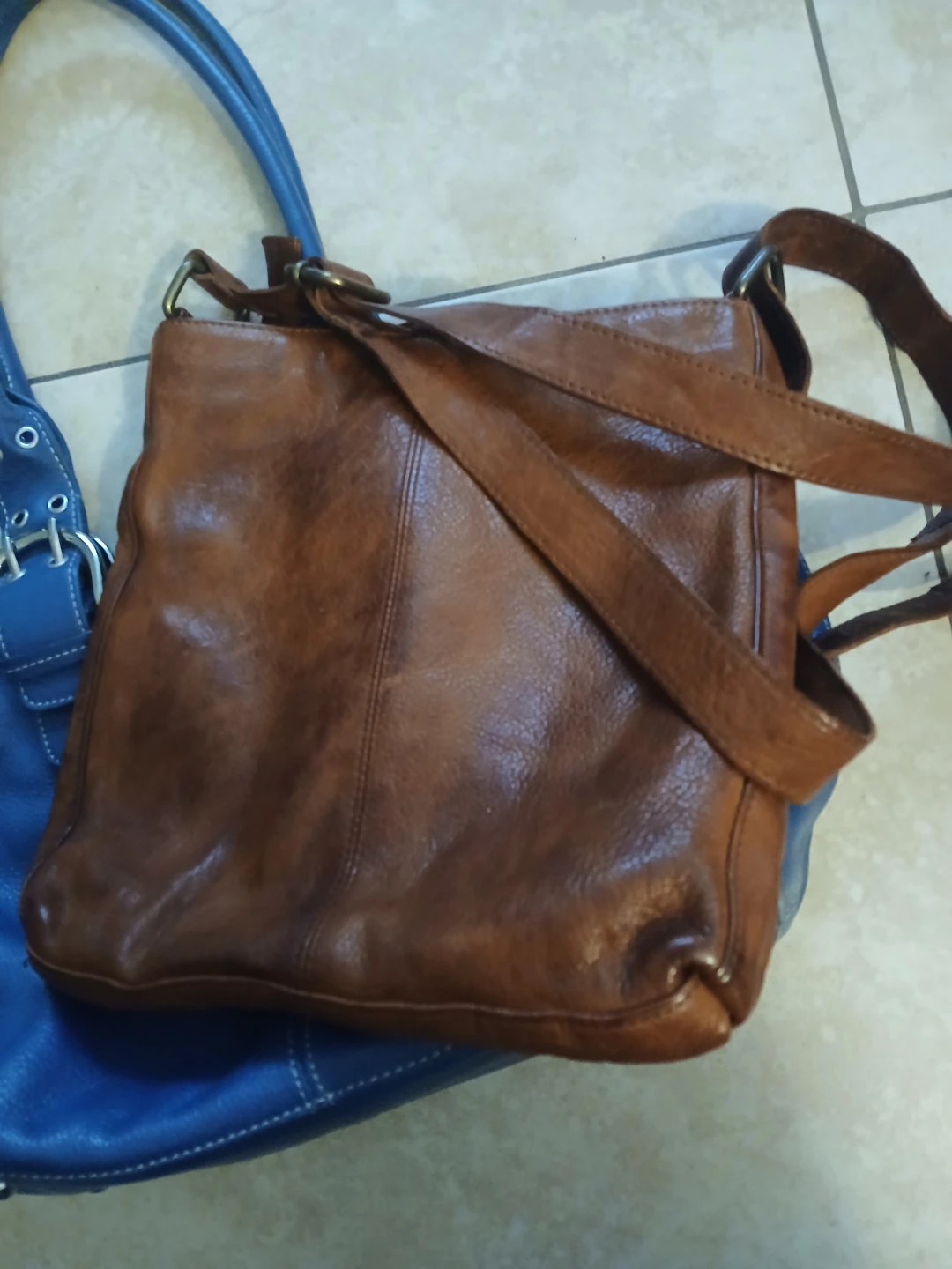 Estalon Brown Leather Crossbody Bag - photo 2