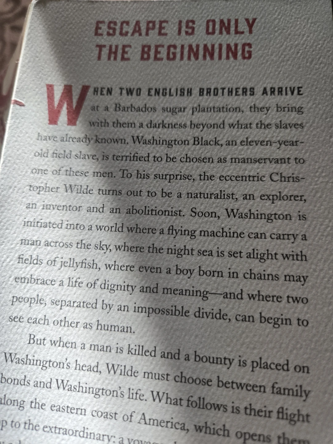 Washington Black by Esi Edugyan Novel - photo 3