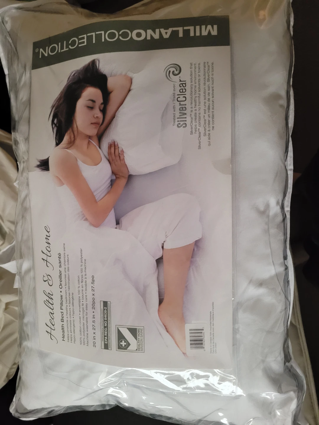 Brand new Millano Collection Health & Home SilverClear Pillow