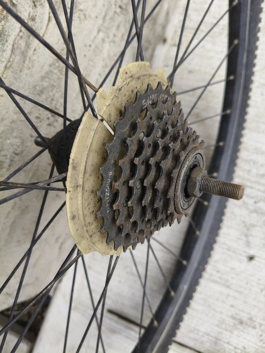 Shimano 7-Speed Bicycle Rear Wheel - photo 3