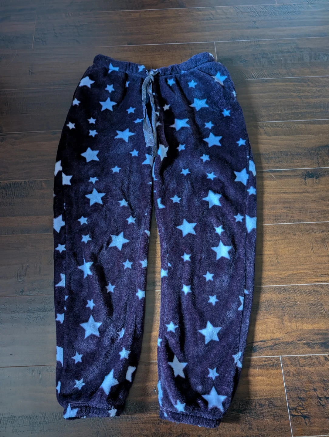 George Purple Star Print Fleece Pyjama Pants XS