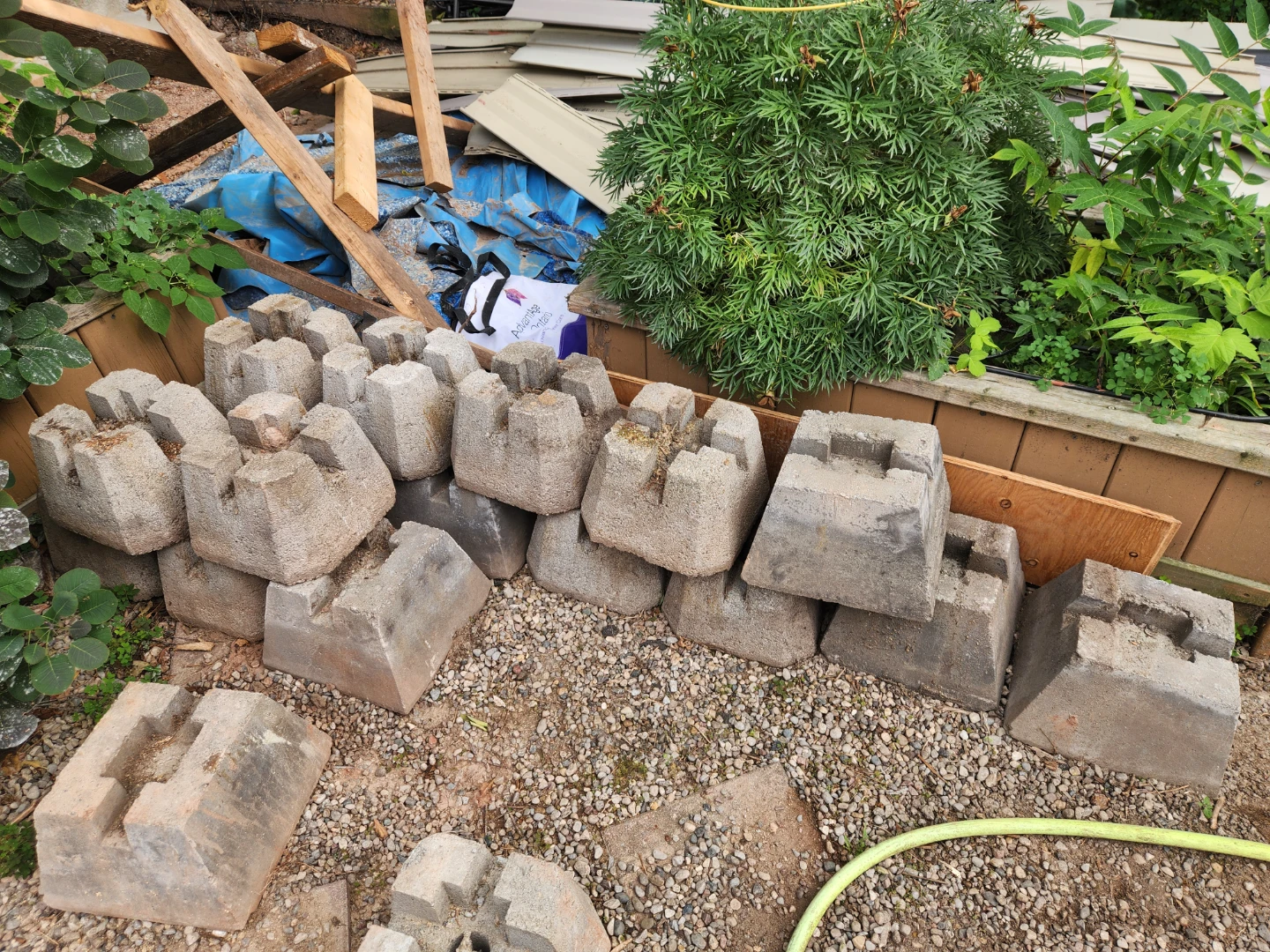 Concrete Deck Blocks - Lot of approx 15