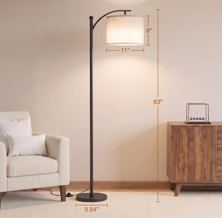 Arc Floor Lamp with Adjustable Shade - photo 3