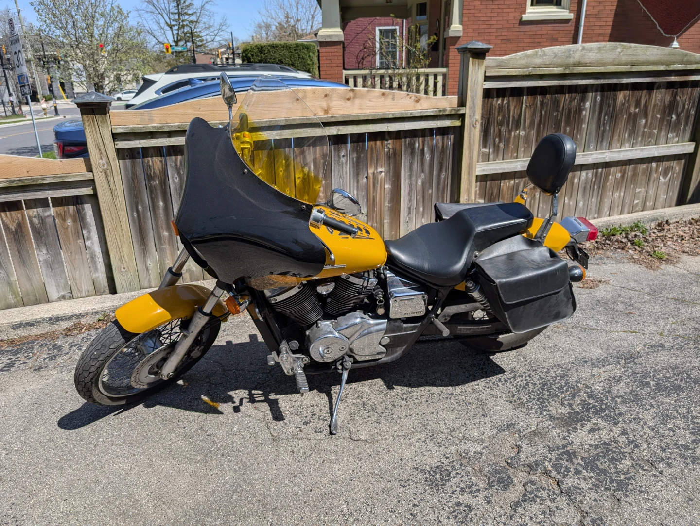 2003 Honda Shadow 750 ACE with batwing fairing/windscreen - photo 2