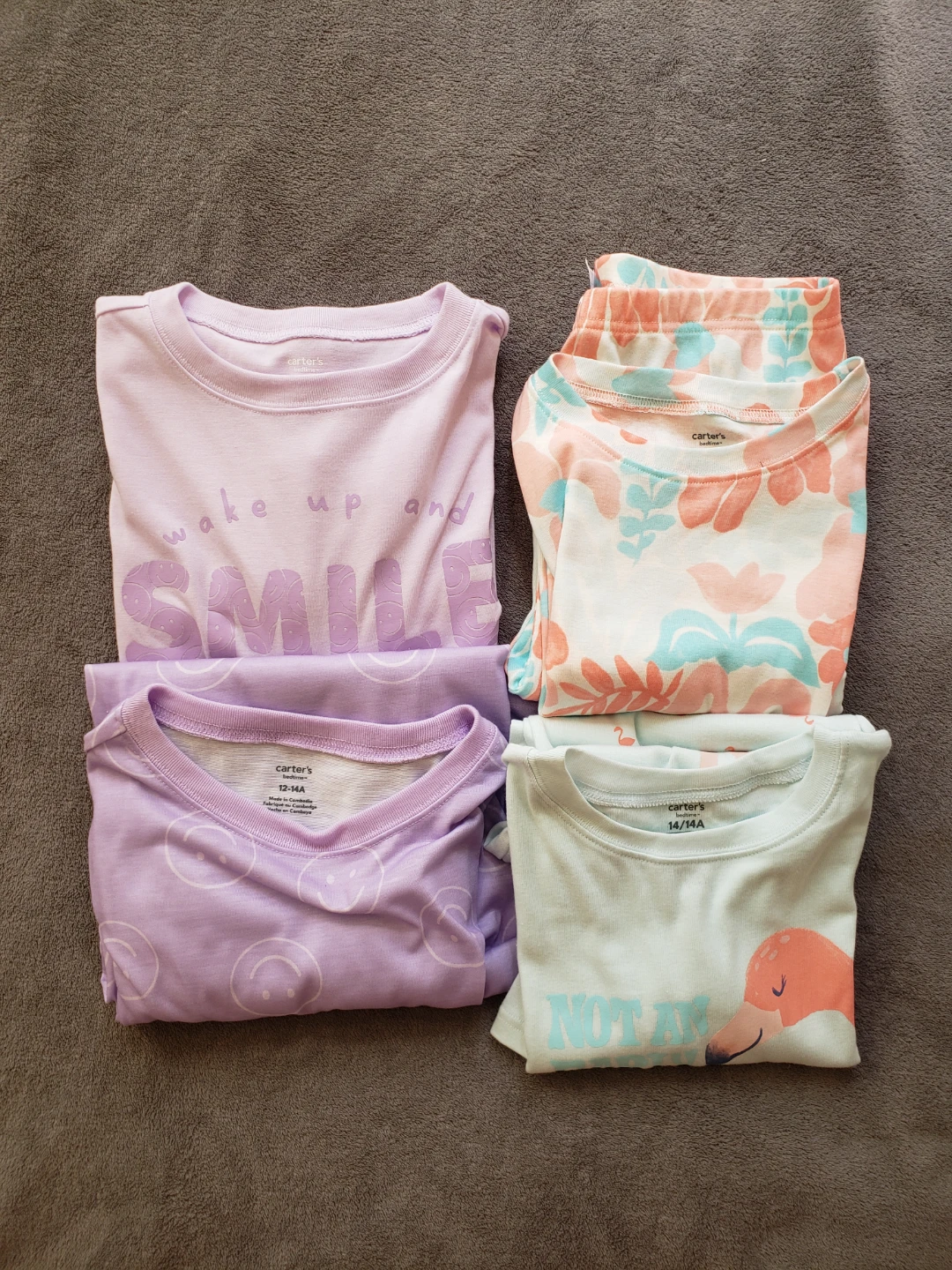 Carter's 4-Piece Girls' Pajama Set