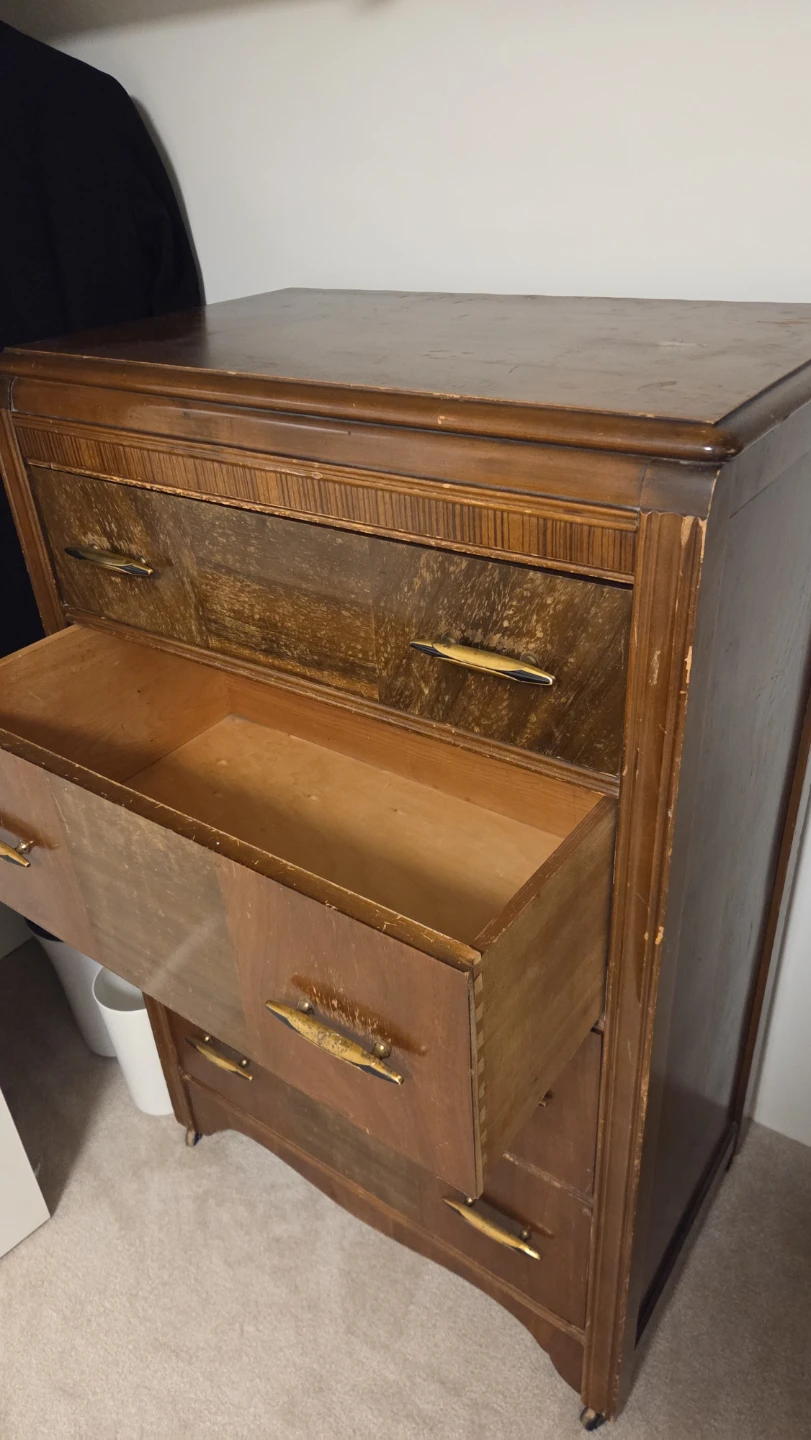Vintage Wood Dresser - photo 2