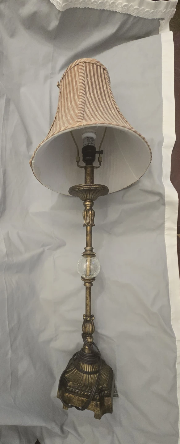 BOMBAY Vintage Table Lamps with Striped Shade