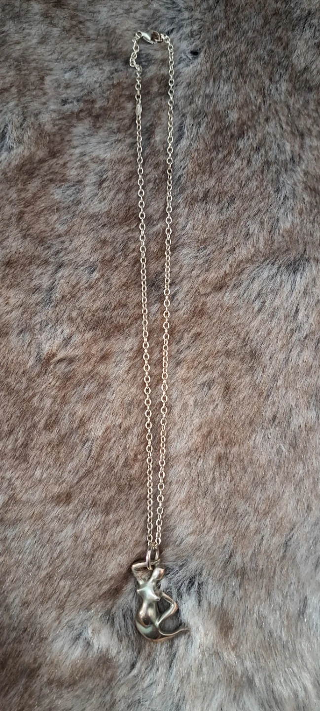 Georg Jensen Sterling Silver Mermaid Pendant Necklace