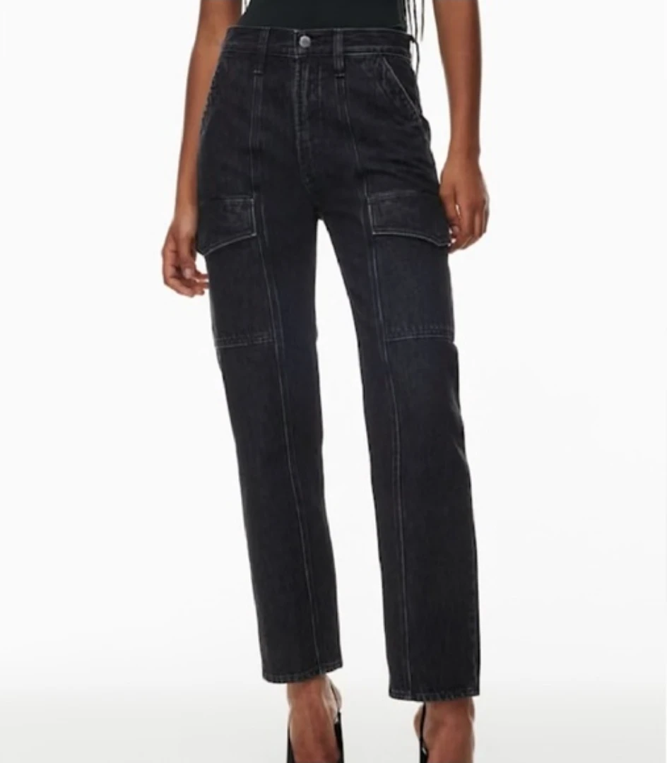 Denim Forum 90's cargo low rise slim jeans | size 27