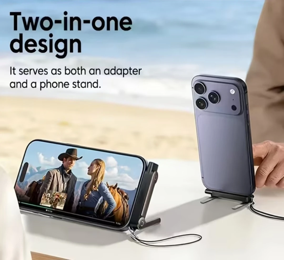 Two-in-one Adapter Phone Stand for charging cell - photo 5