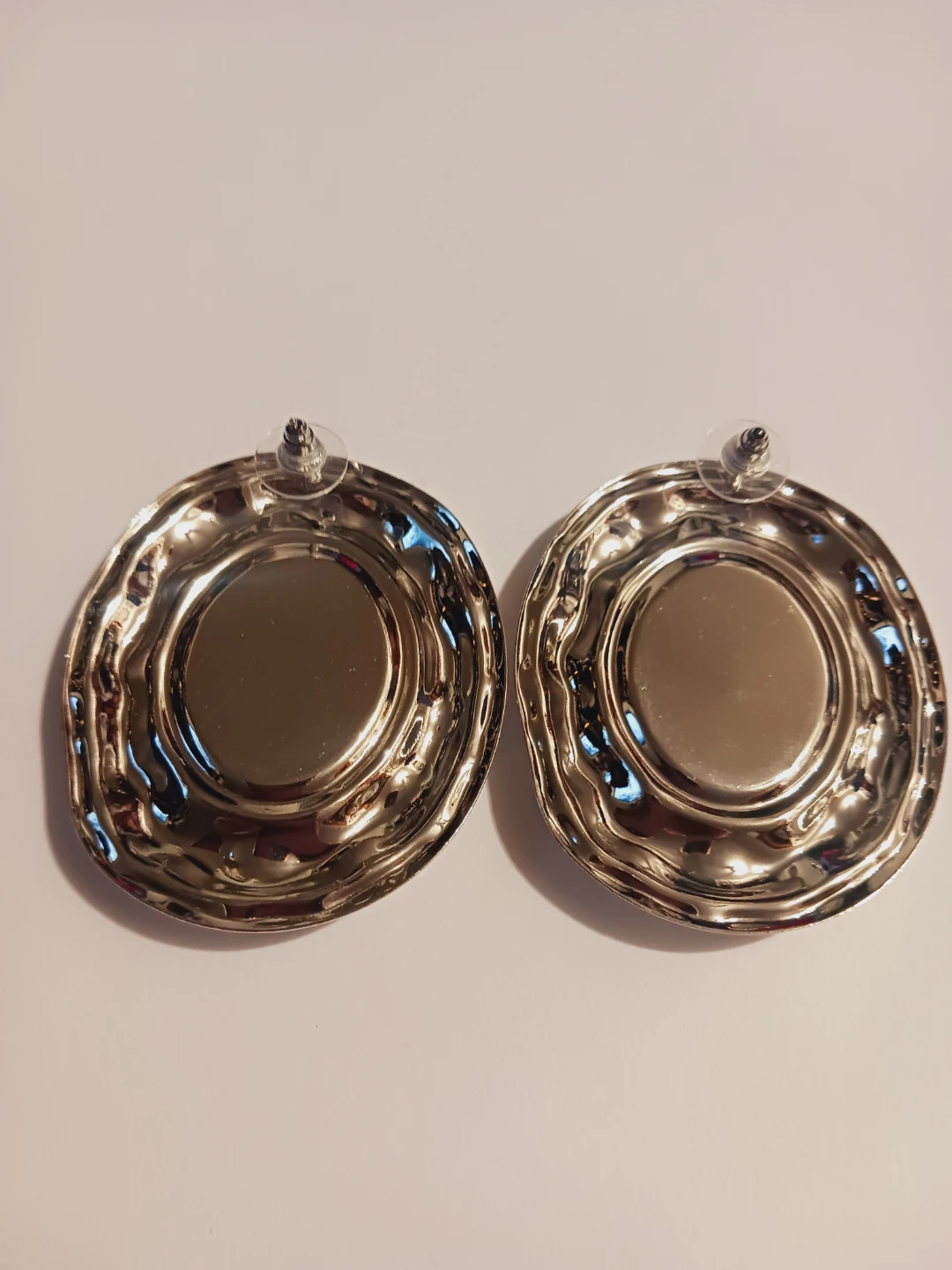 New !! Turquoise & Silver Tone Round Statement Earrings - photo 4