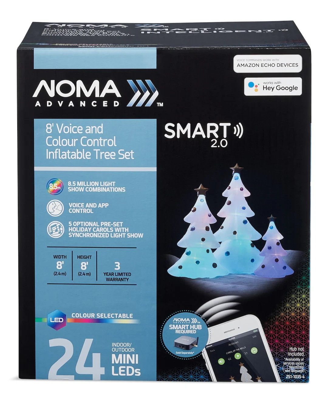Noma 8' Voice and Colour Control Inflatable Tree Set - photo 5
