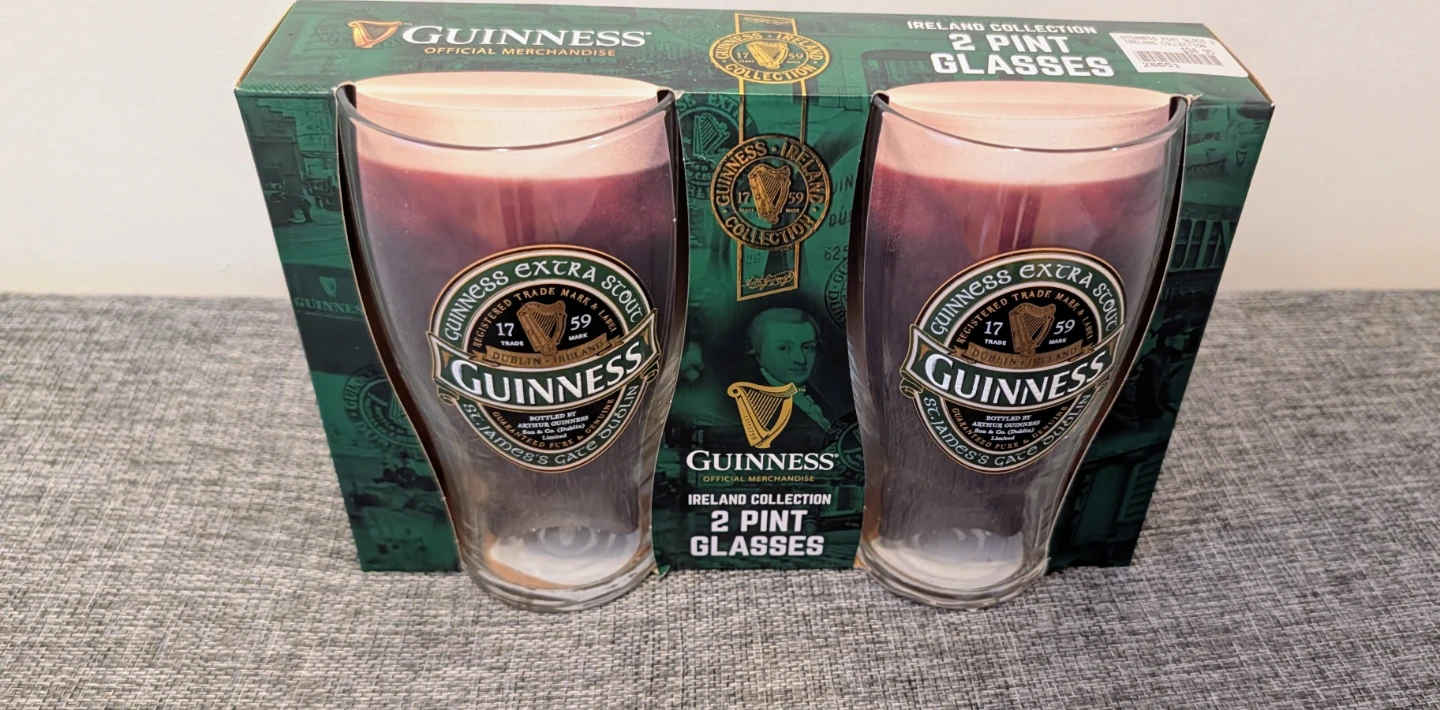 Brand New Guinness Ireland Collection 2 Pint Glasses