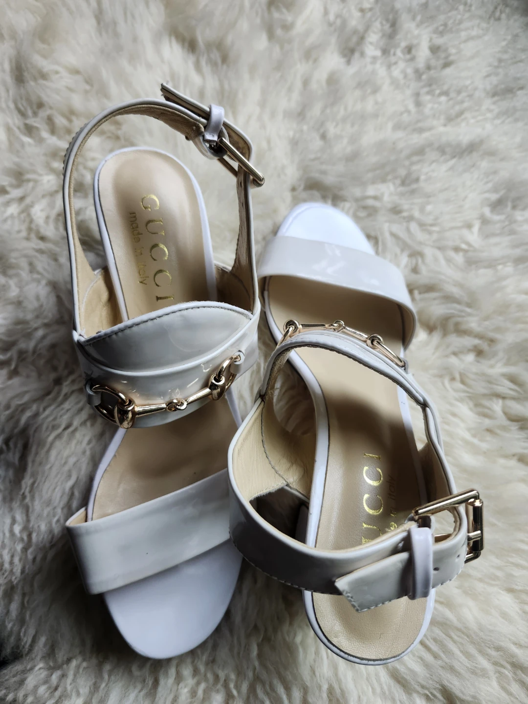 GUCCI LADIES SHOES CREAM S38 WITH HEELS - photo 4