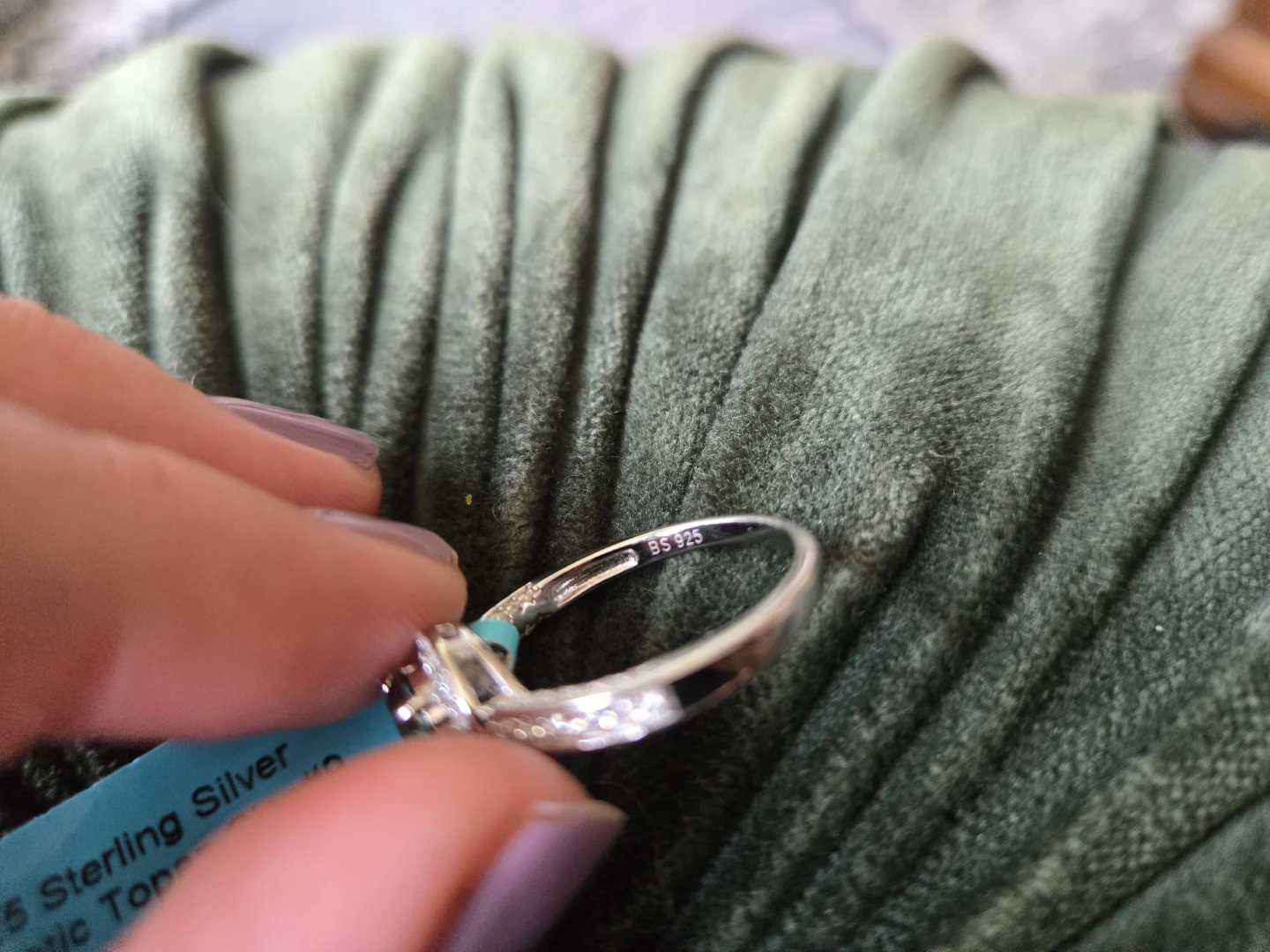 925 sterling silver mystic topaz size #9 ring - photo 3