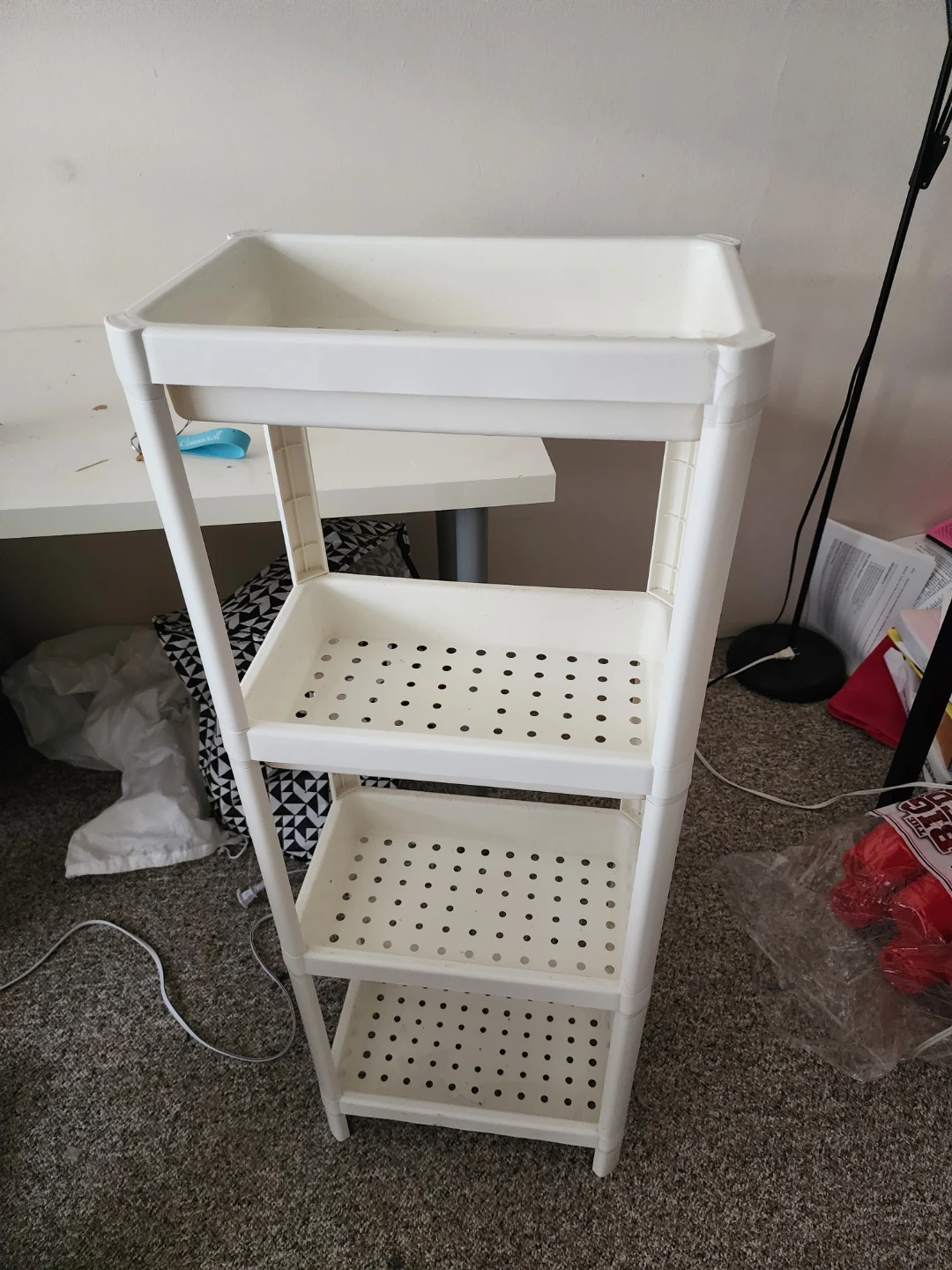 4-Tier Plastic Storage Shelf
