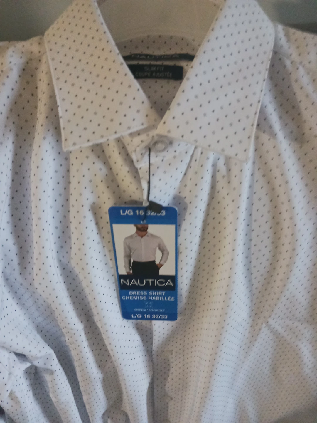 Nautica Men's Dress Shirt L/G 16 32/33