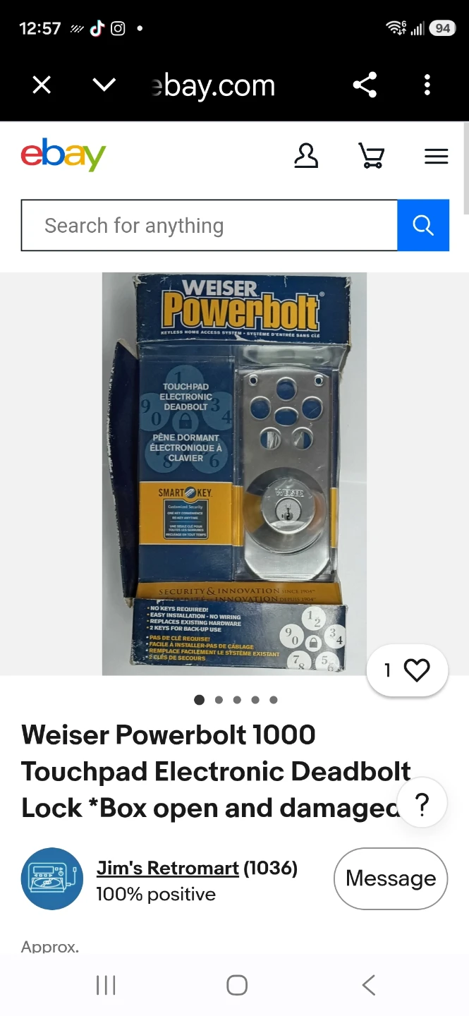 Weiser Lock Brilliance Touchpad Keyless Entry Deadbolt - photo 2