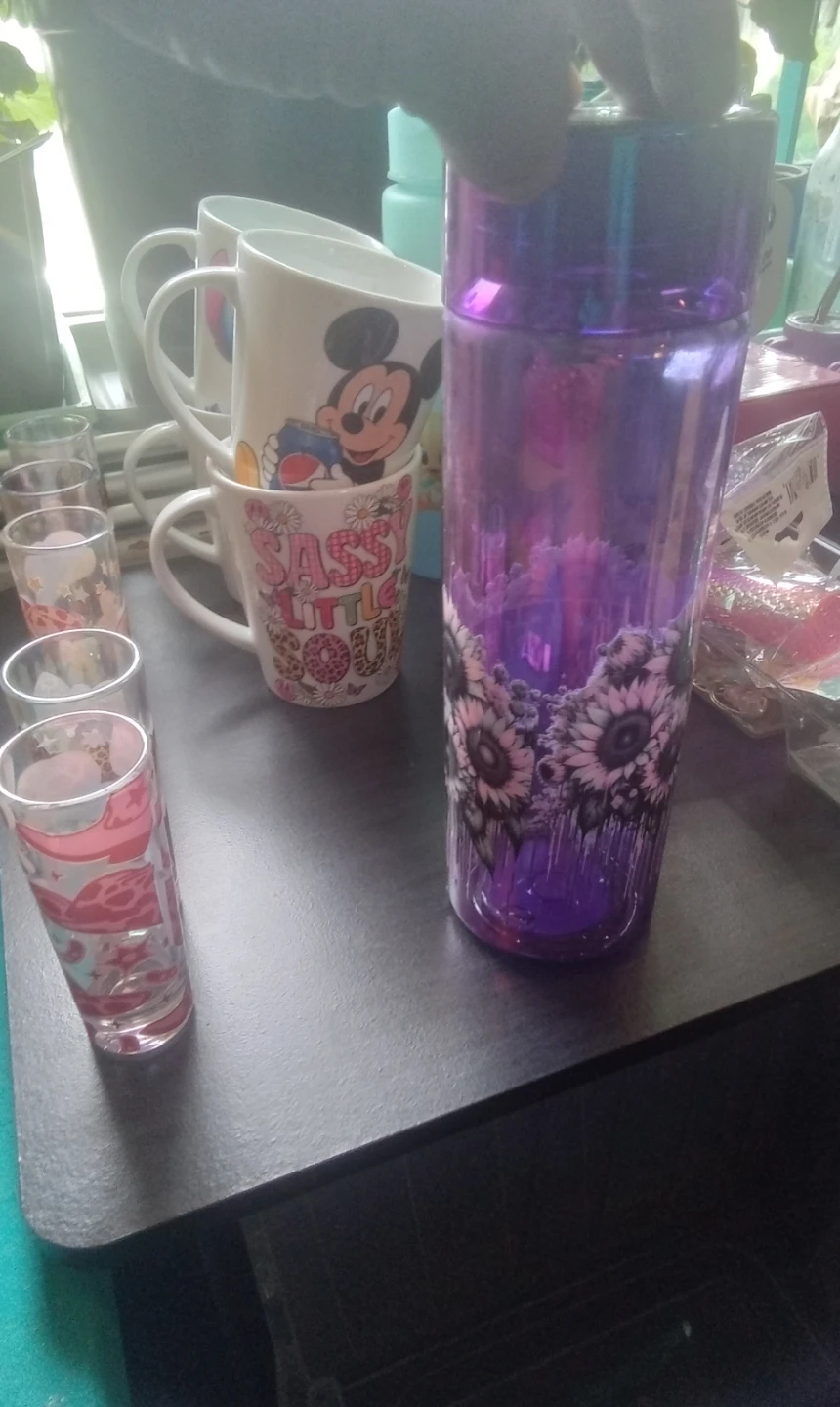 Purple "Anxiety Loading" Water Bottle - photo 4