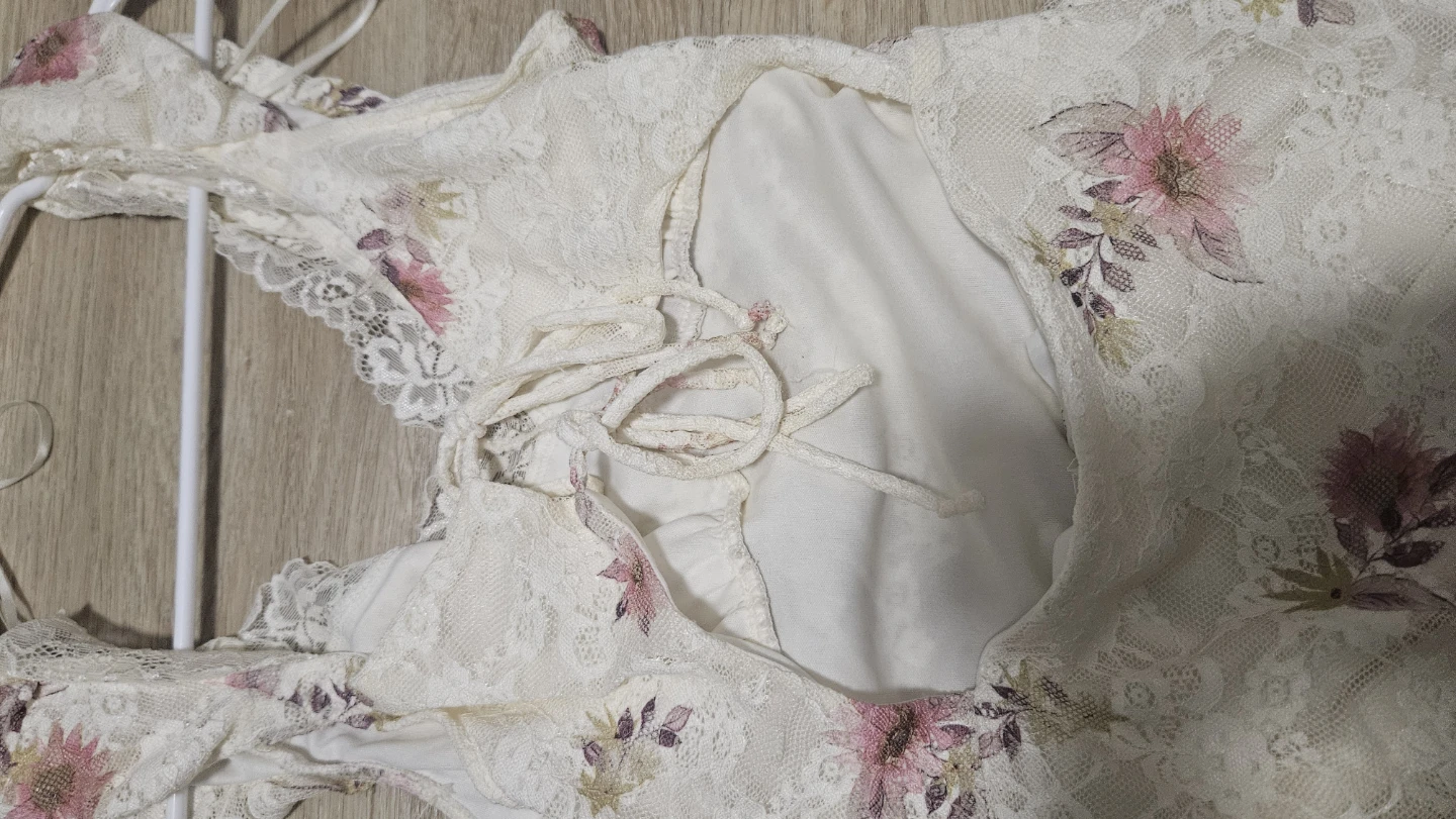 White floral lace dress - photo 2