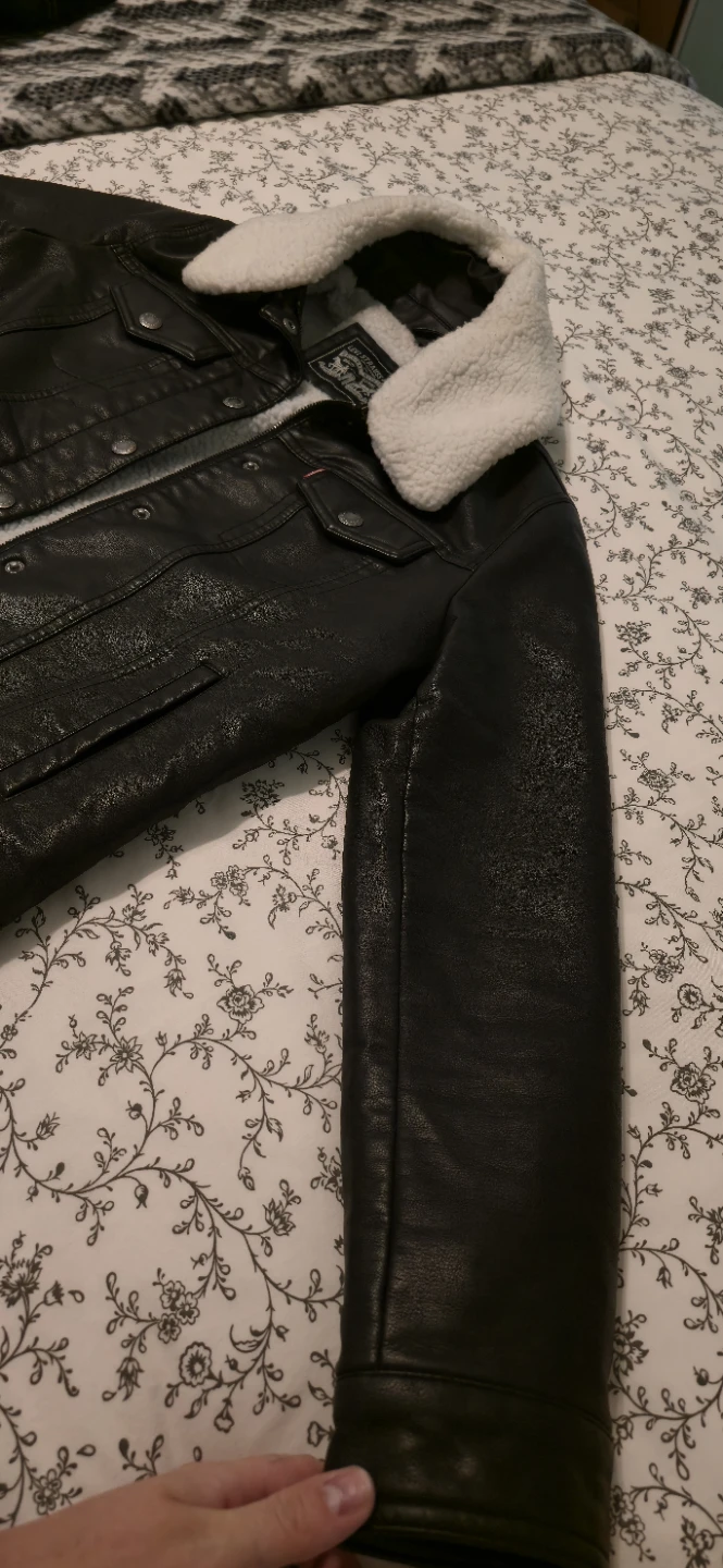 Levi Strauss faux leather sherpa jacket - photo 4