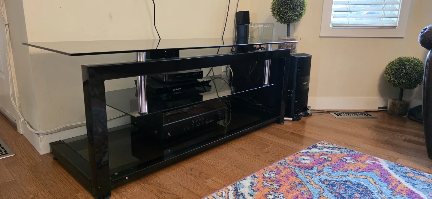 Black Glass t.v table