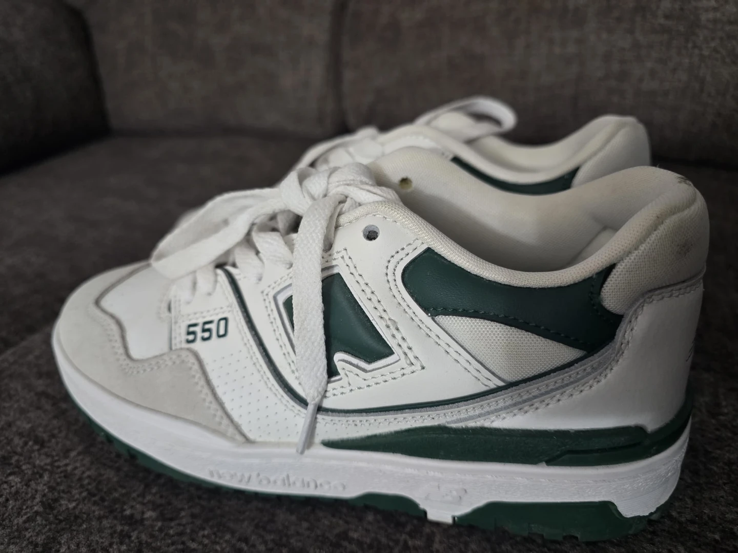 New Balance 550 White Green Sneakers boys. Girls