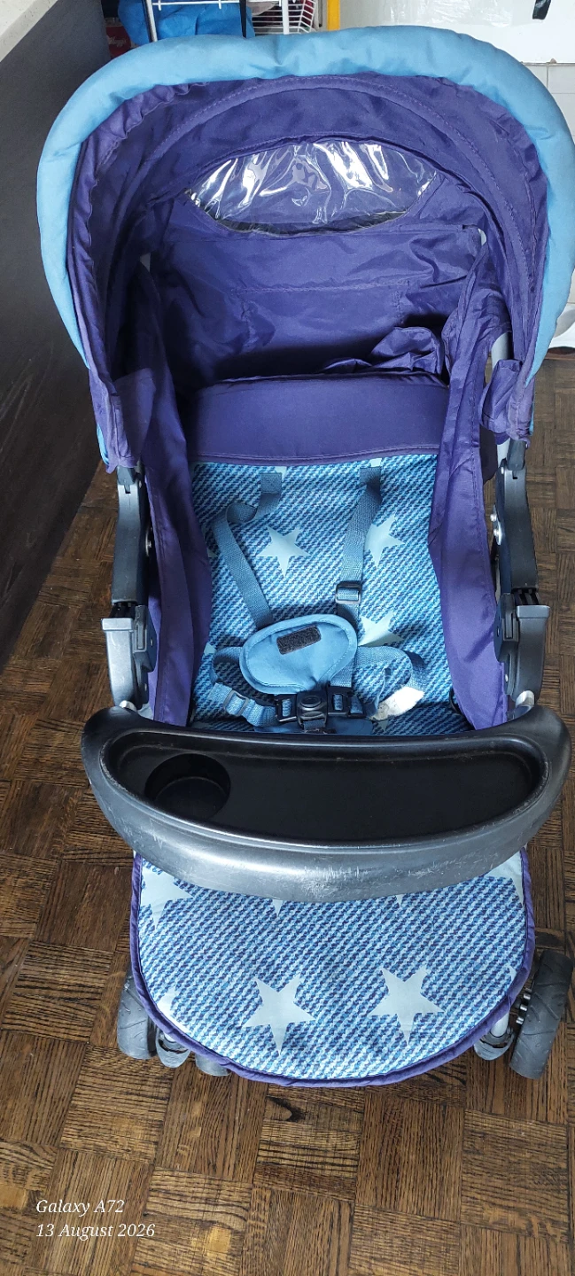 Blue Stroller with Stars - photo 2