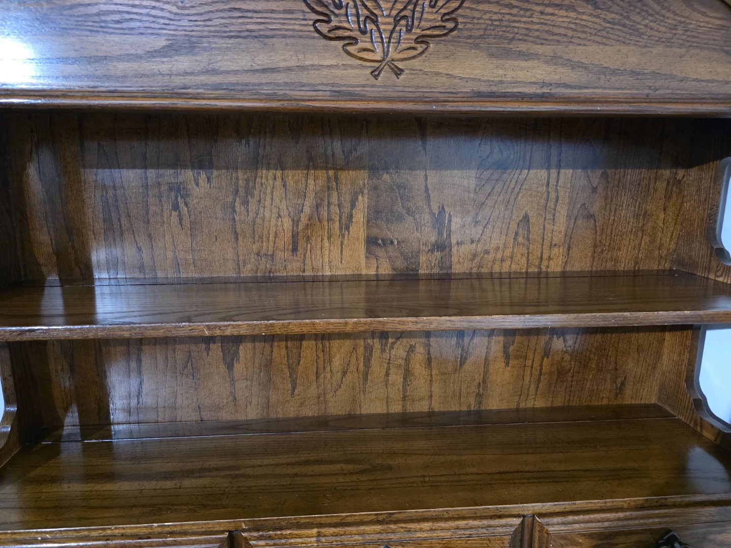 Vintage Wooden Secretary Desk with Hutch - photo 2