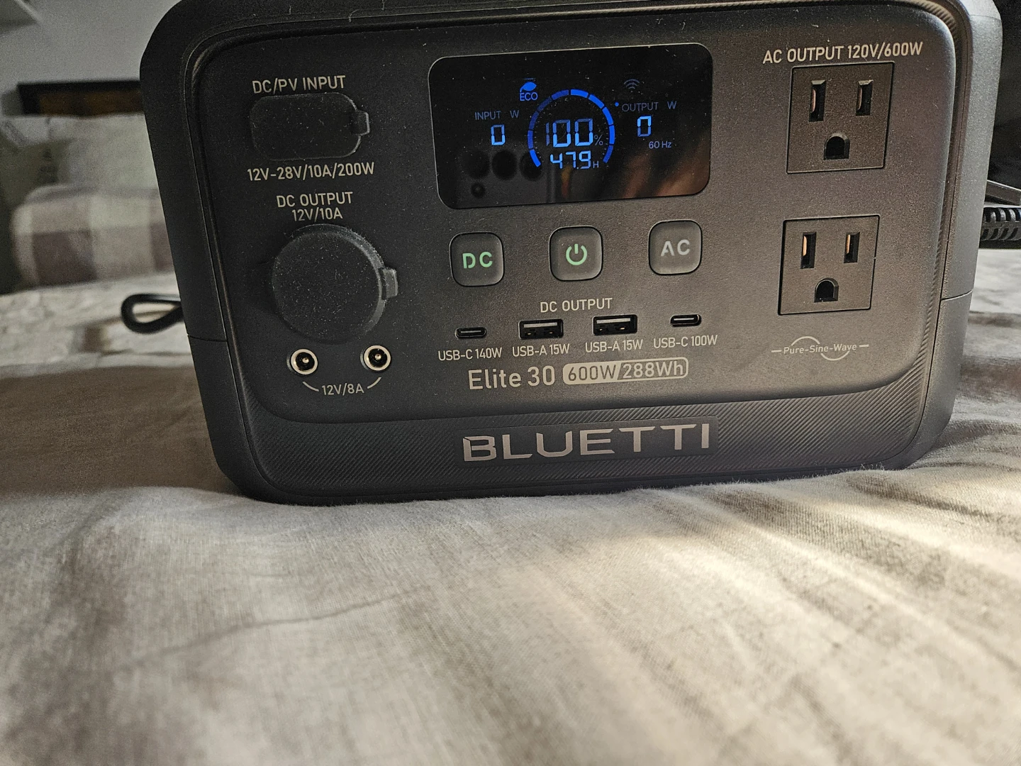 BLUETTI Elite 30 Portable Power Station 600W 288Wh
